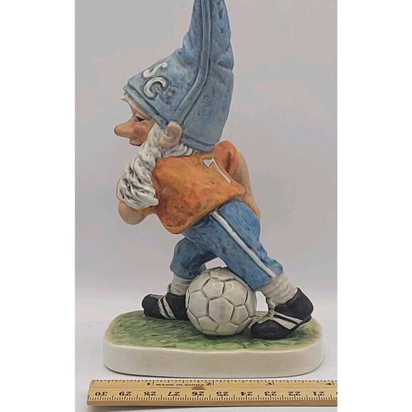 1975 Goebel Ceramic Gnome 1752518 Co-Boy Bert The Soccer Player W Germany VTG - Picture 9 of 9